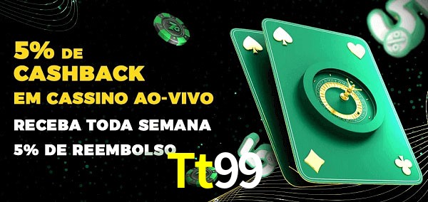 Promoções do cassino ao Vivo Tt99